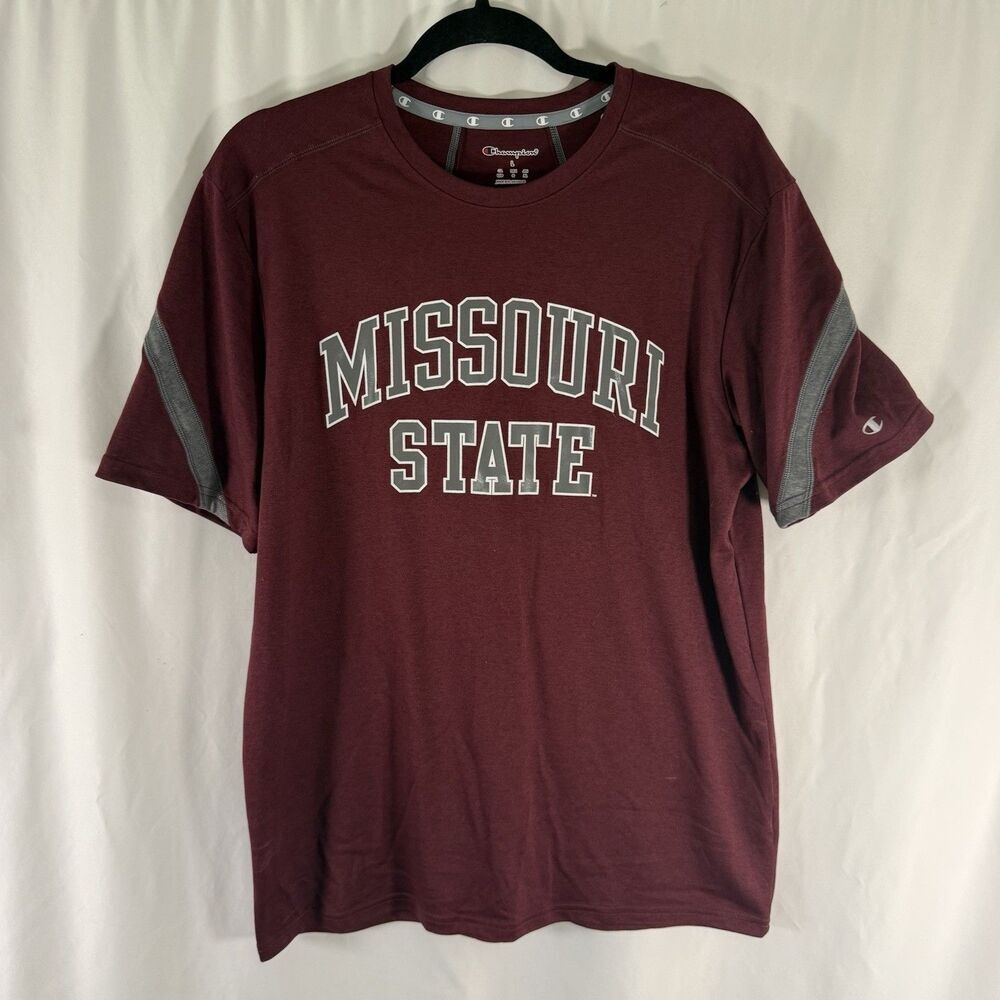 New Missouri State Champion Shirt Unisex Large Burgundy Red Short Sleeve